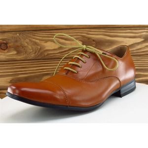 Bruno Marc Sz 10 Oxford Brown Leather Men Lace Up Gordon Medium